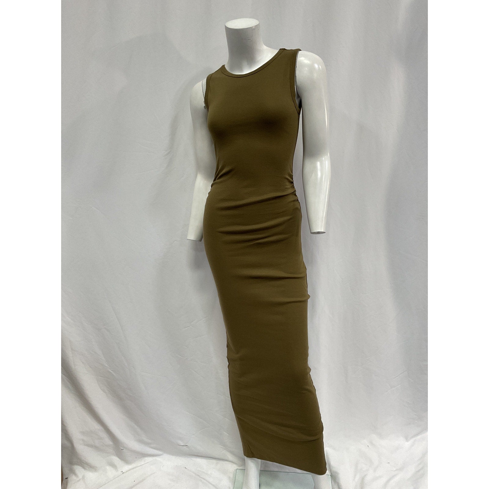 Allsaints 'Katarina' Green Cotton Sleeveless Maxi Dress Size 2