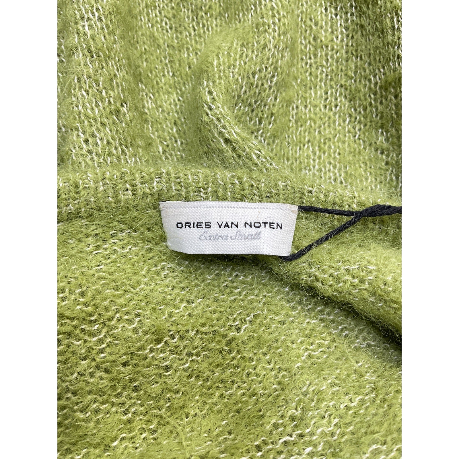 Dries Van Noten 'Alpaca' Green Crew Neck Sweater Size XS - NWT