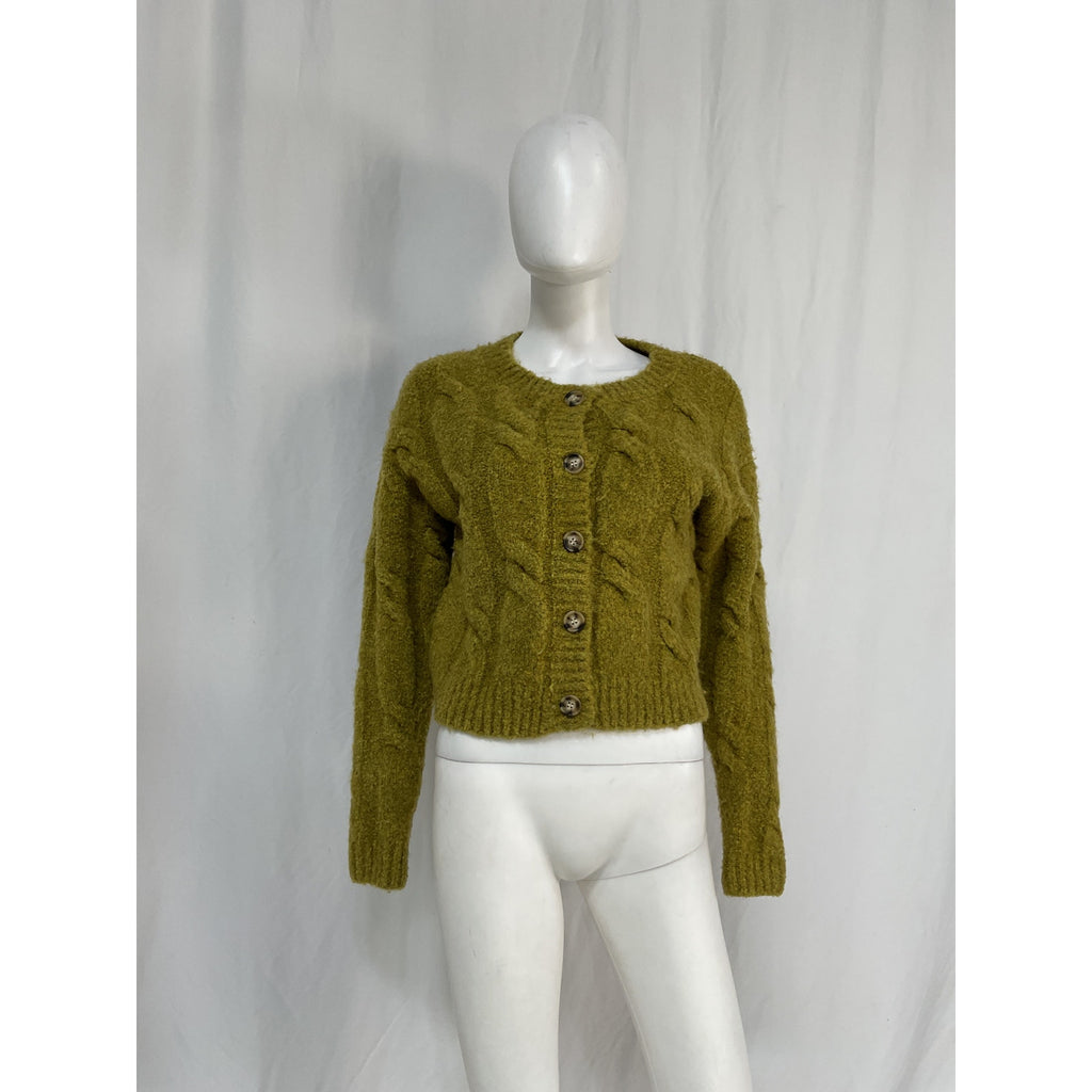 Line & Dot 'Clover' Green Polyester Sweater Size XS