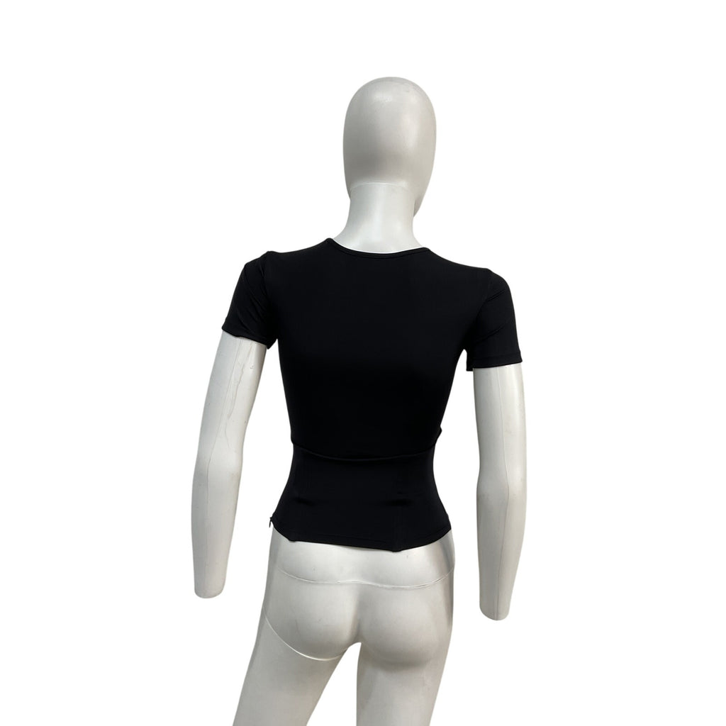 Miaou 'Romy' Black Nylon Tee Size S