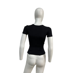 Miaou 'Romy' Black Nylon Tee Size S