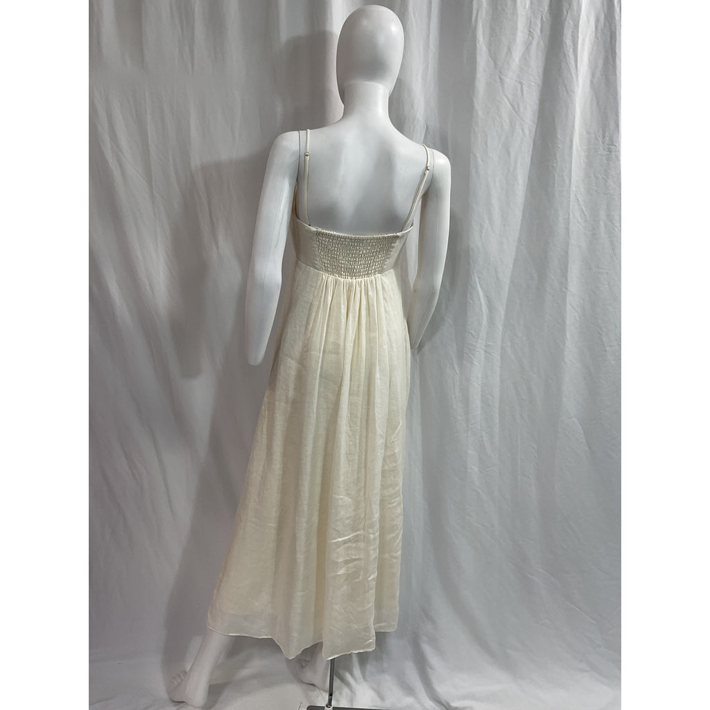 Cami Nyc 'Tilney' White Linen Midi-Dress Size S