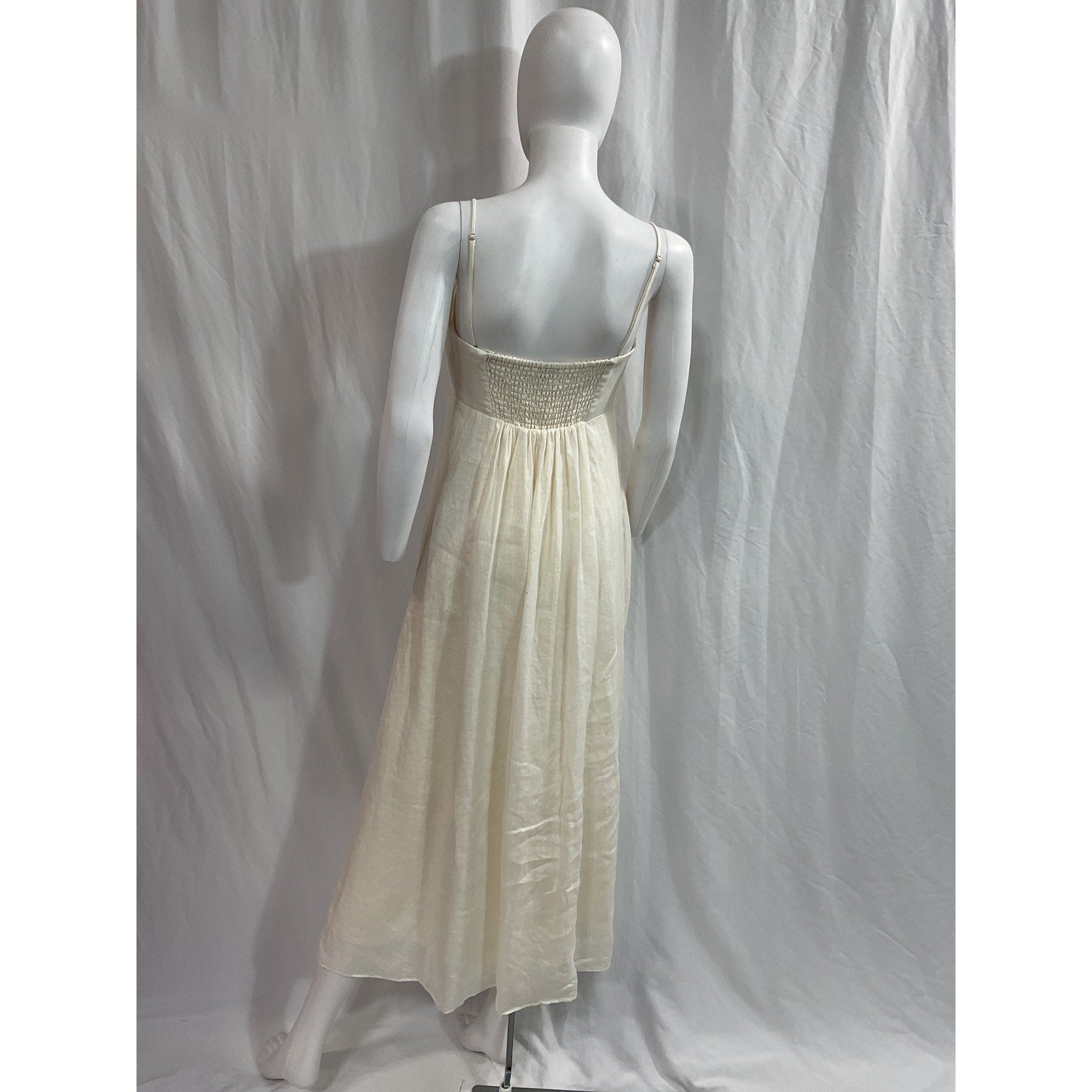 Cami Nyc 'Tilney' White Linen Midi-Dress Size S