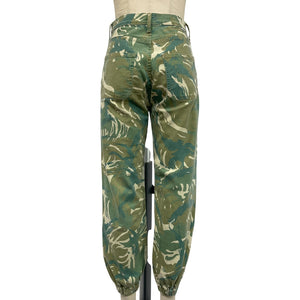 Mother Camouflage Green Wrapper Patch Jogger Pants Size 26
