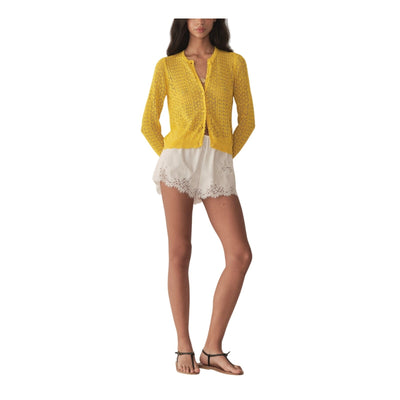 Dôen 'Diane' Yellow Viscose Cardigan Size M