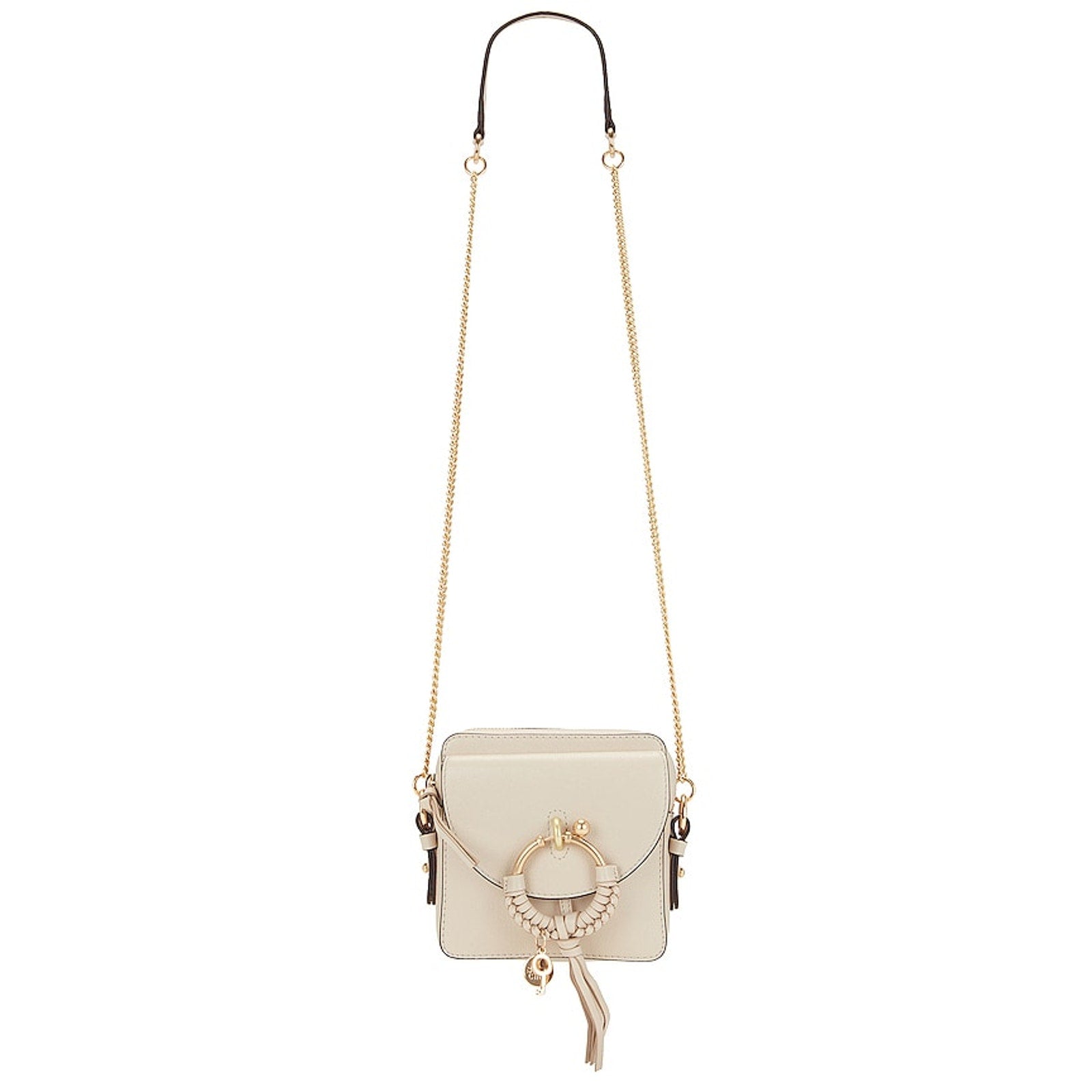 See By Chloe ‘Joan’ Cement Beige Leather Shoulder Bag OS