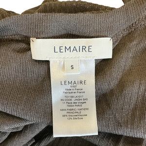 Lemaire Ribbed Brown Seamless Tank Size S