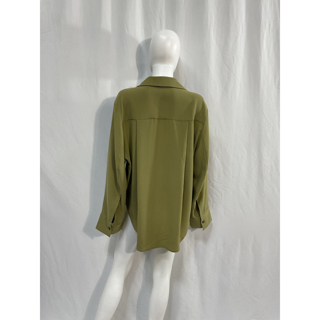 Aeron 'Amaro' Green Georgette Georgette Shirt Size 34