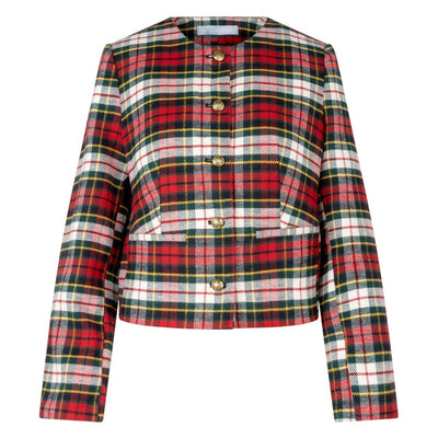 Hill House Home Tartan Multicolor Virginia Jacket Size M