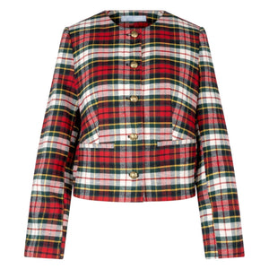 Hill House Home Tartan Multicolor Virginia Jacket Size M