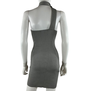 Atoir Ribbed Gray Jasper Mini Dress Size 6