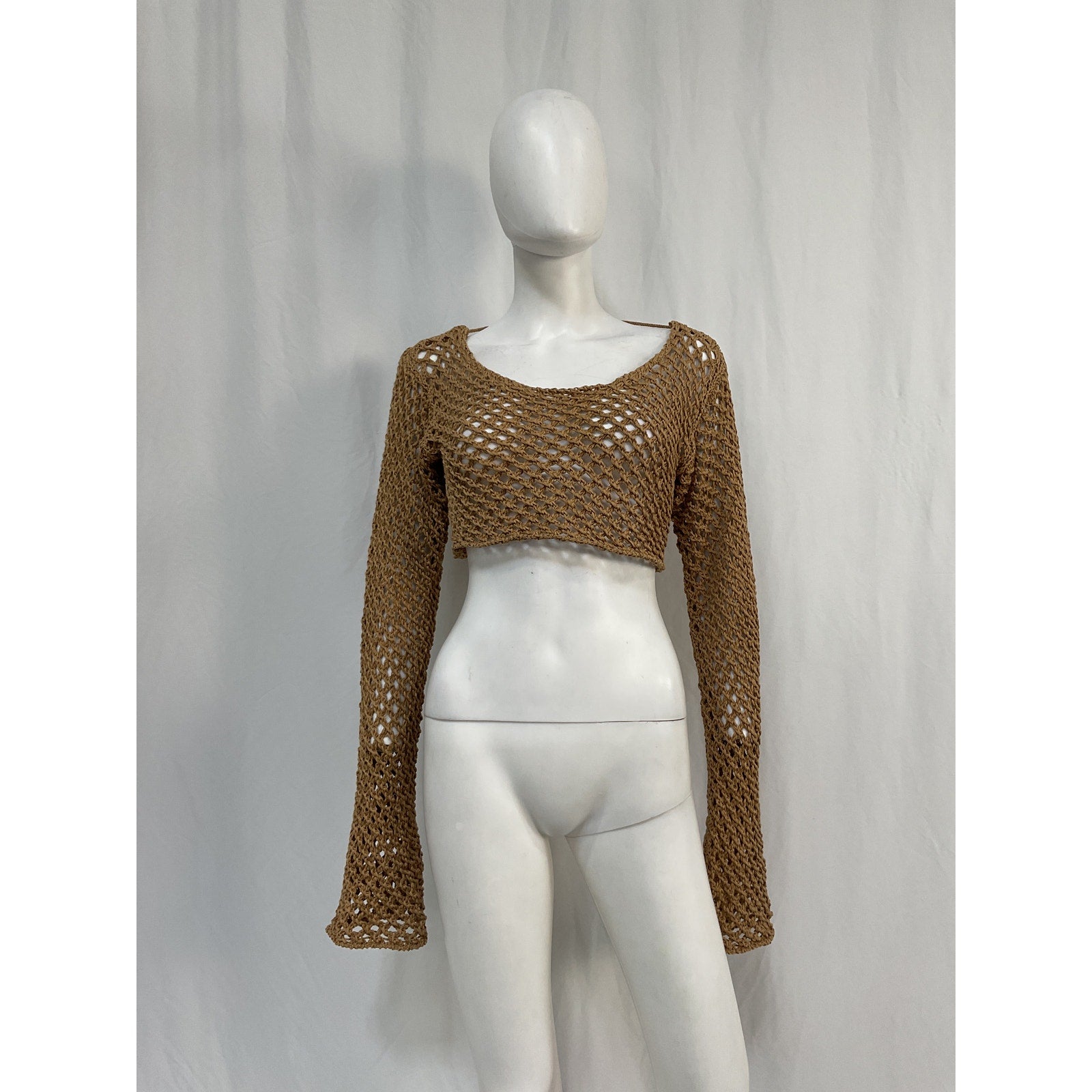 Bananhot 'Magen' Beige Cotton Knitted Shirt Size XS-S