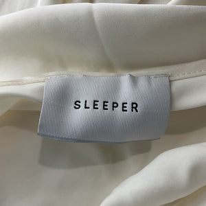 Sleeper Feathered White Boheme Slip Dress Size XL
