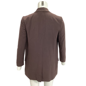 Allsaints Tailored Warm Cacao Brown Aleida Blazer Size 4