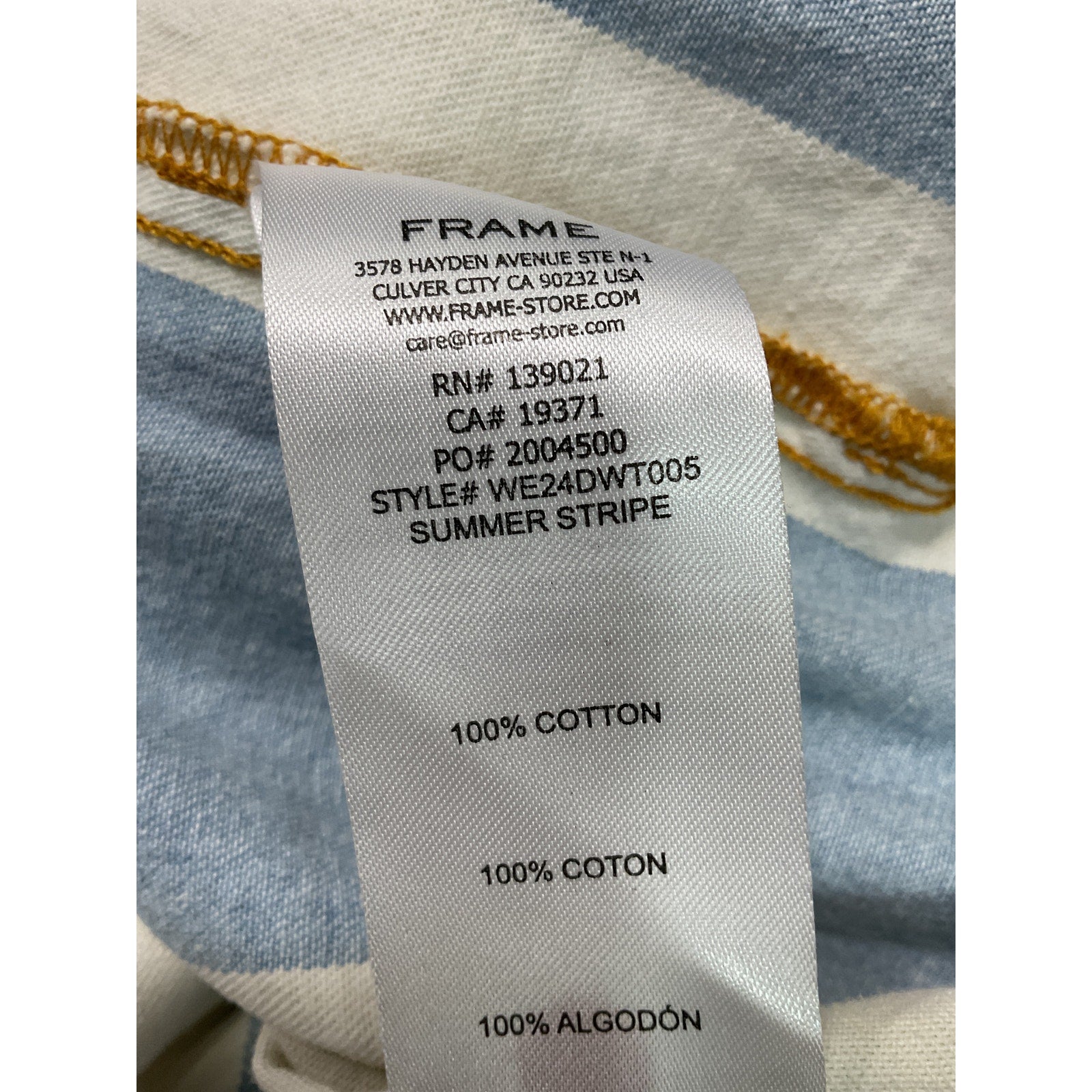 Frame 'The Borrowed' White Shirt / Button Blouse Size M