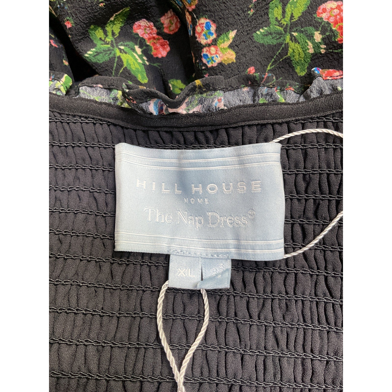 Hill House Home 'The Norah' Black Polyester Nap Dress Size XL - NWT