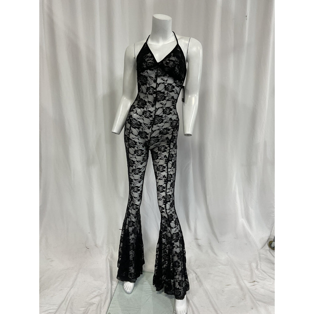 Norma Kamali 'Low' Black Back Slip Fishtail Jumpsuit Size XS - NWT