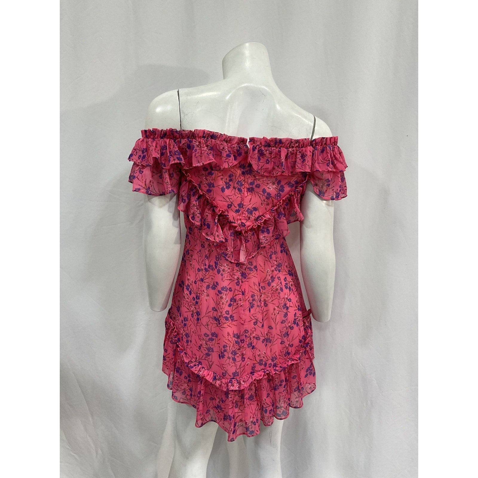 Majorelle 'Grace' Pink Polyester Mini Dress Size M