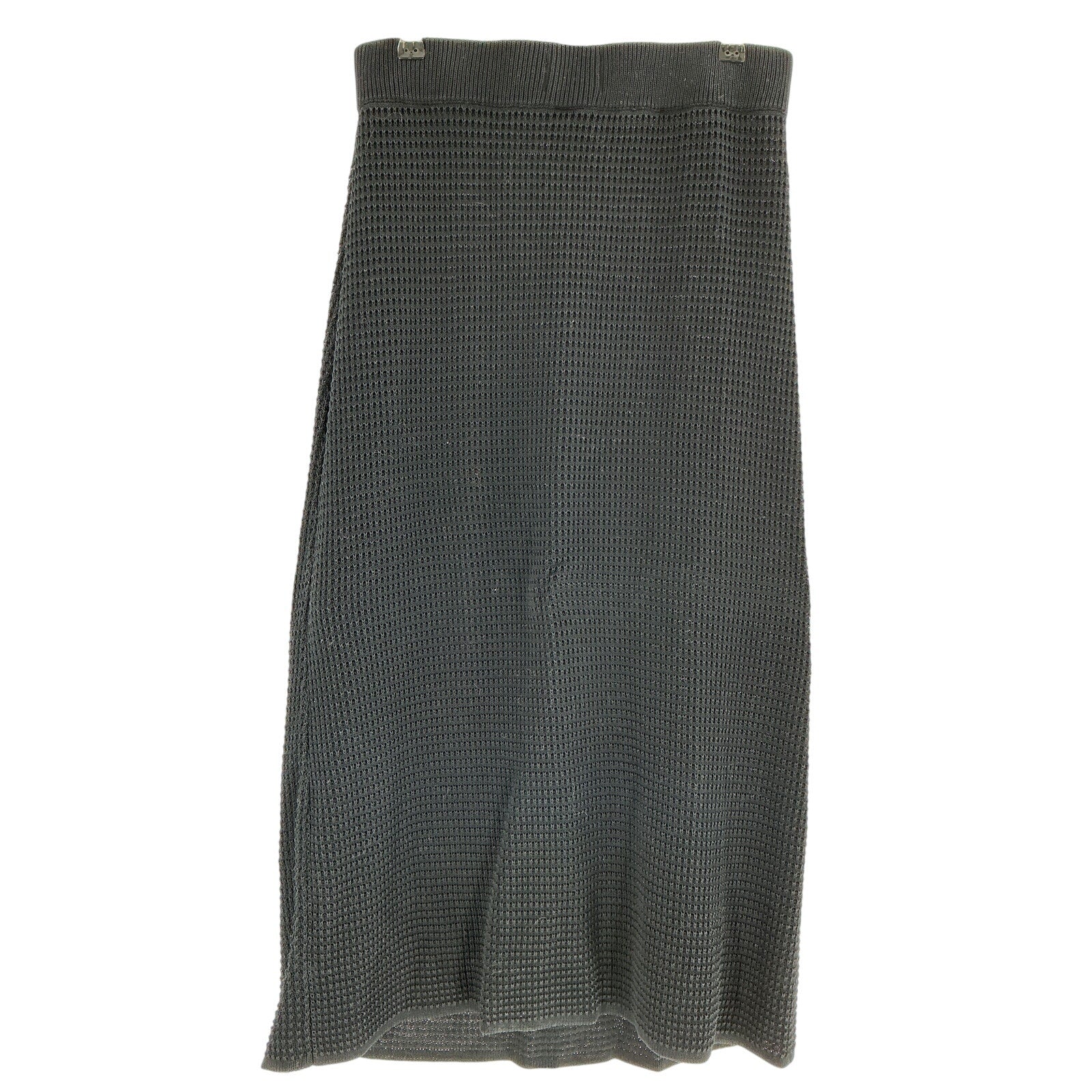 Loulou Studio 'Manta' Black Cotton Midi Skirt Size L