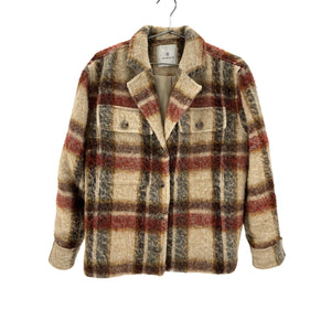 Anine Bing 'Flynn' Brown Wool Jacket Size XS