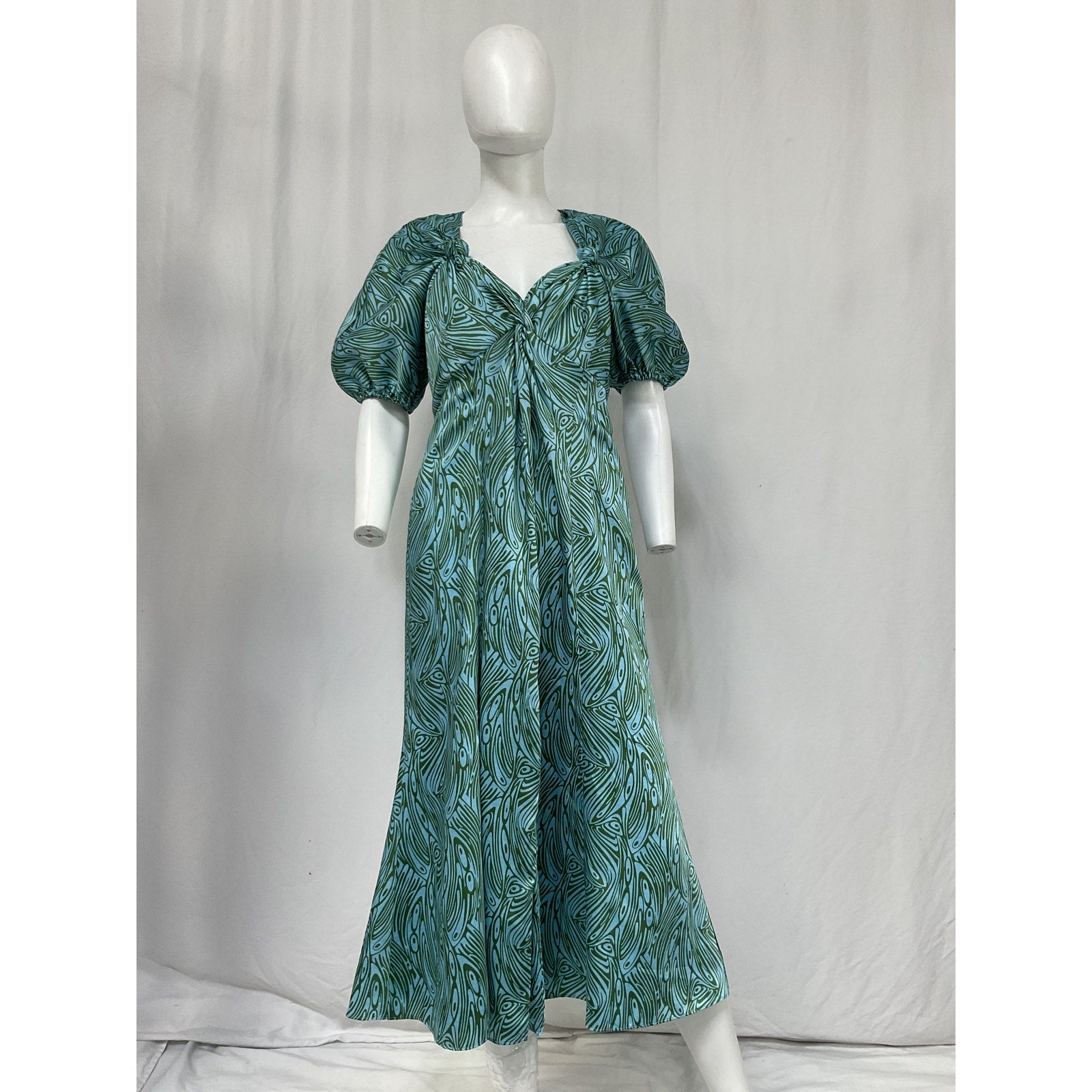 Cinq A Sept 'Marice' Blue Polyester Dress Size 8