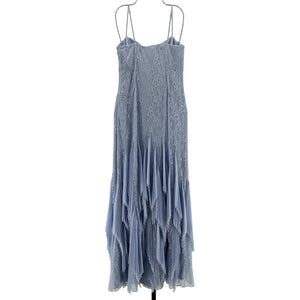 Simkhai Pleated Blue Haze Gertrude Gown Size 4 NWT