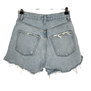 AGOLDE Distressed Blue Dee Shorts Size 24