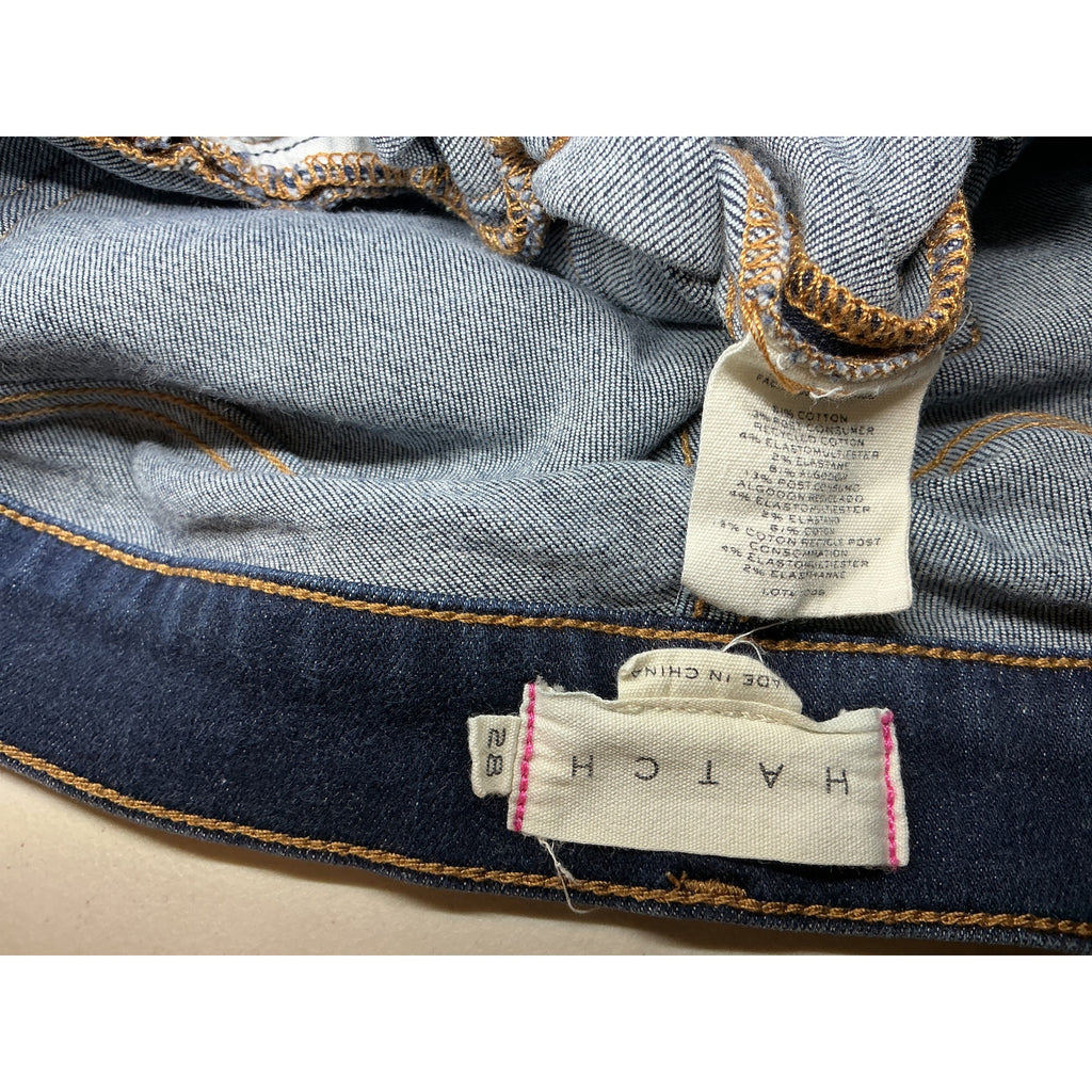Hatch The Slim Blue Cotton Maternity Denim Jean Size 28