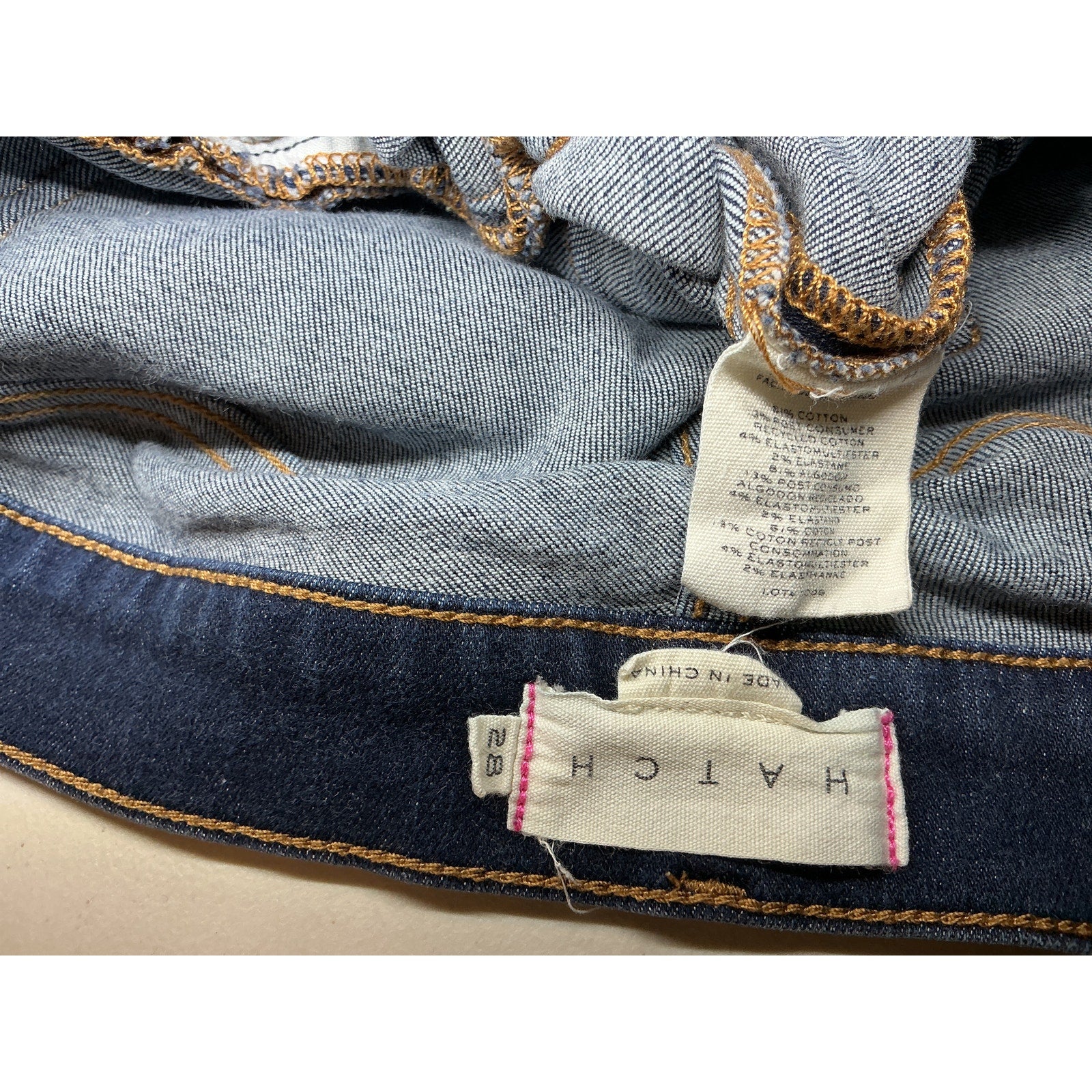 Hatch The Slim Blue Cotton Maternity Denim Jean Size 28