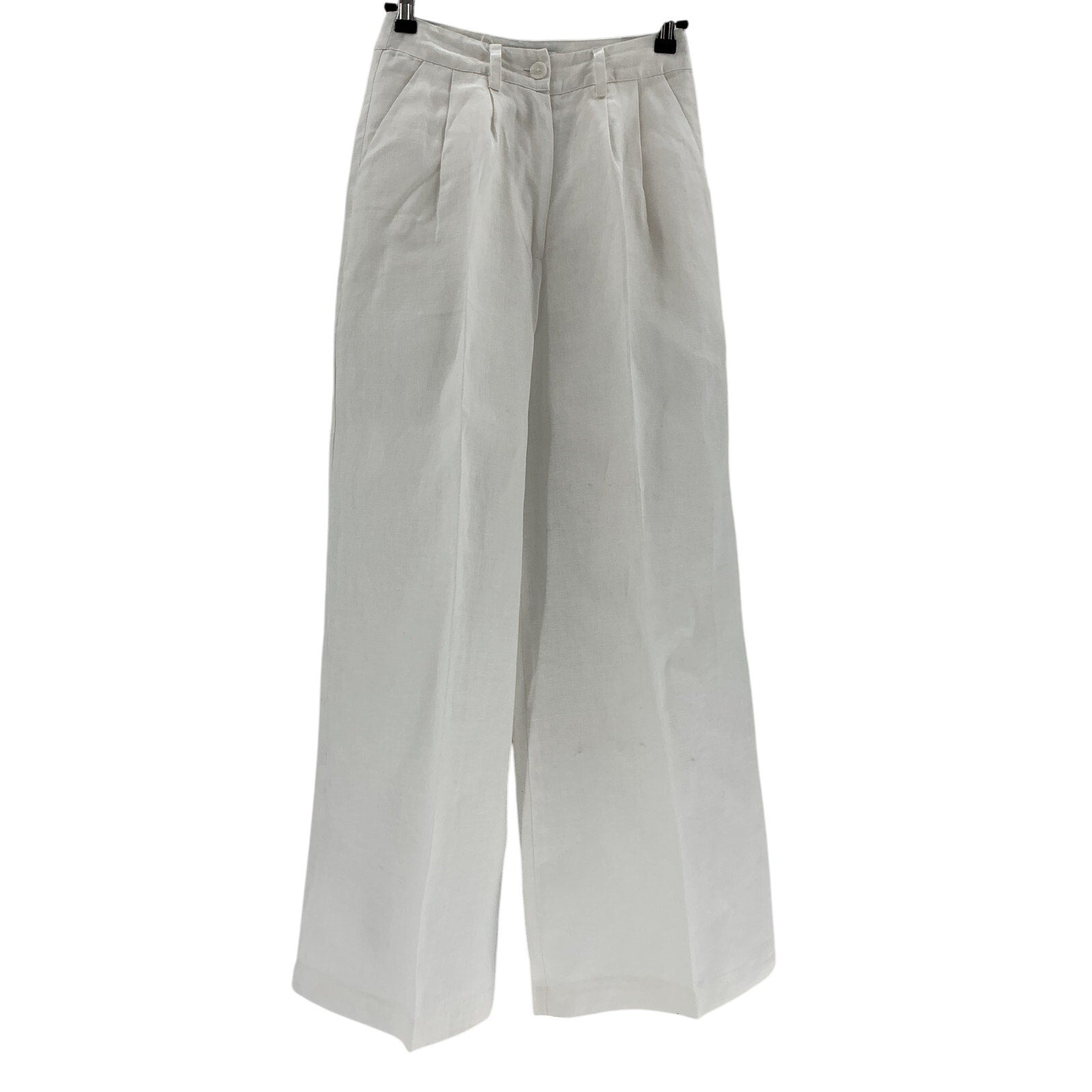 Faithfull The Brand 'Circa' White Linen Pants Size XS