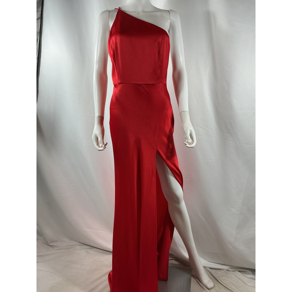 Sau Lee 'Hailey' Red Acetate Dress Size 6
