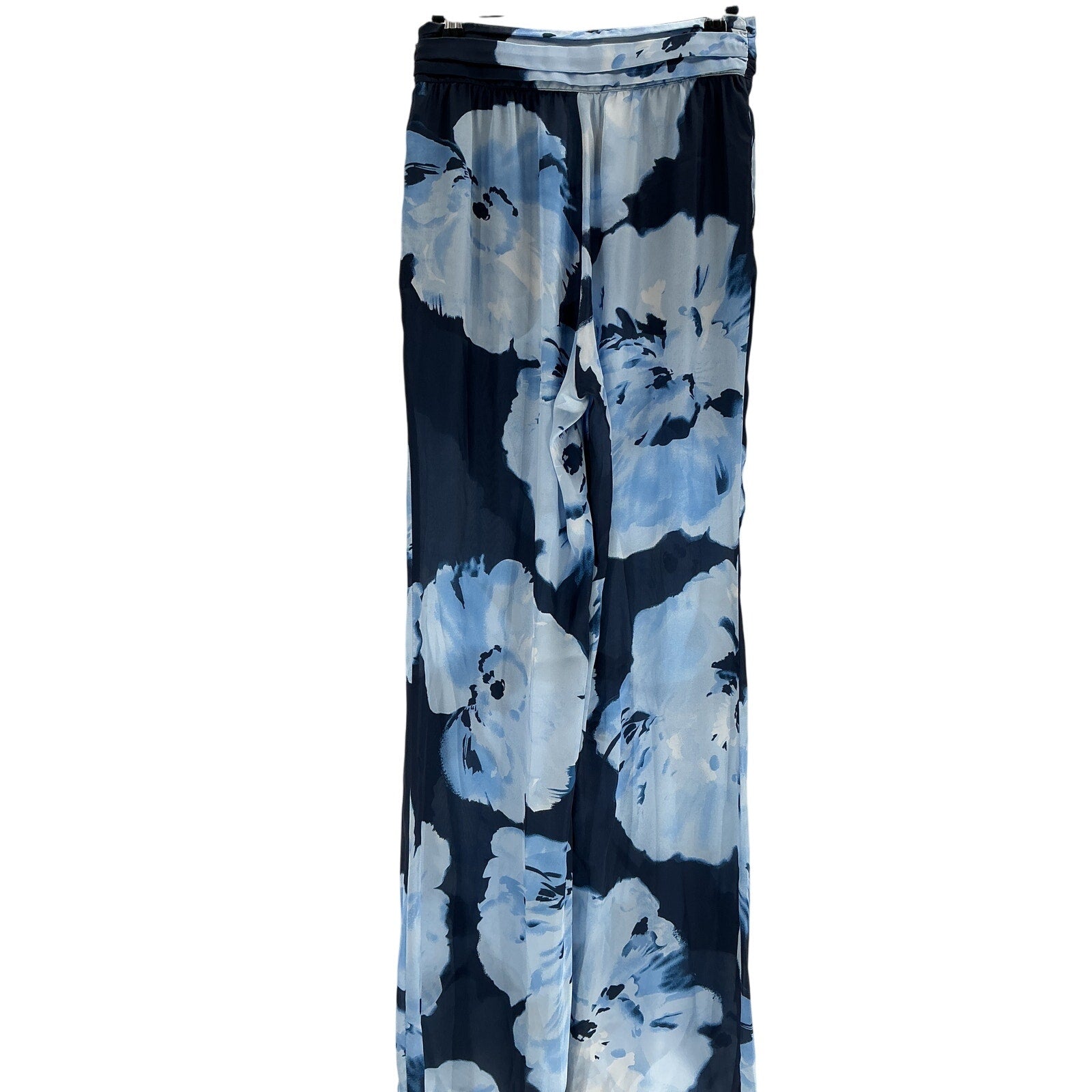 Ramy Brook 'Robin' Blue Polyester High-Waisted Pant Size 6