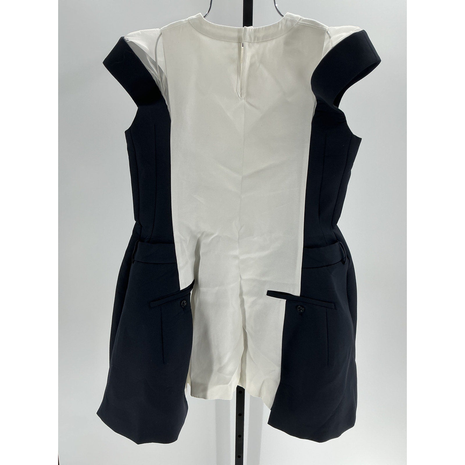 Sacai Double-Faced Off White Silk Top Size XS