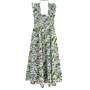 Hill House Home Floral Multicolor Ellie Artists Edition Midi Dress Size XS