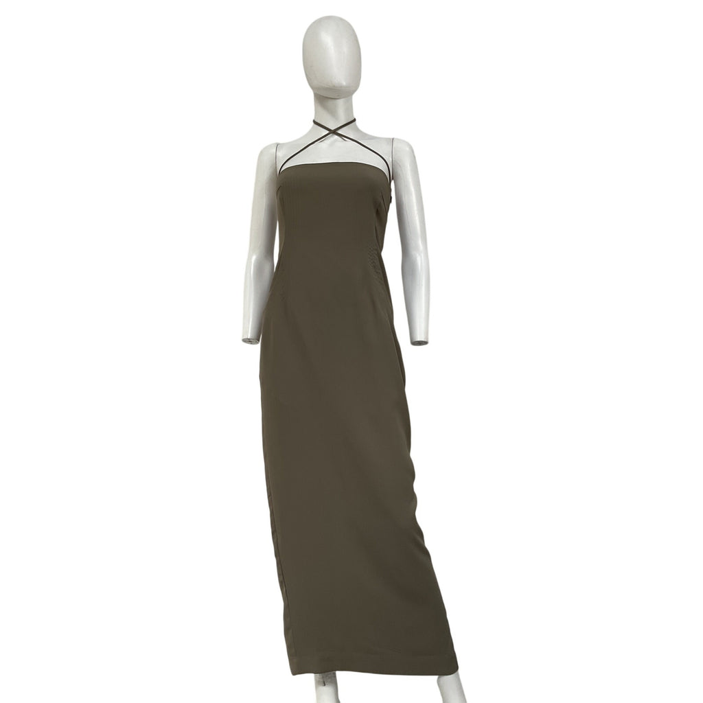 Paris Georgia 'Audrey' Grey Polyester Dress Size XS