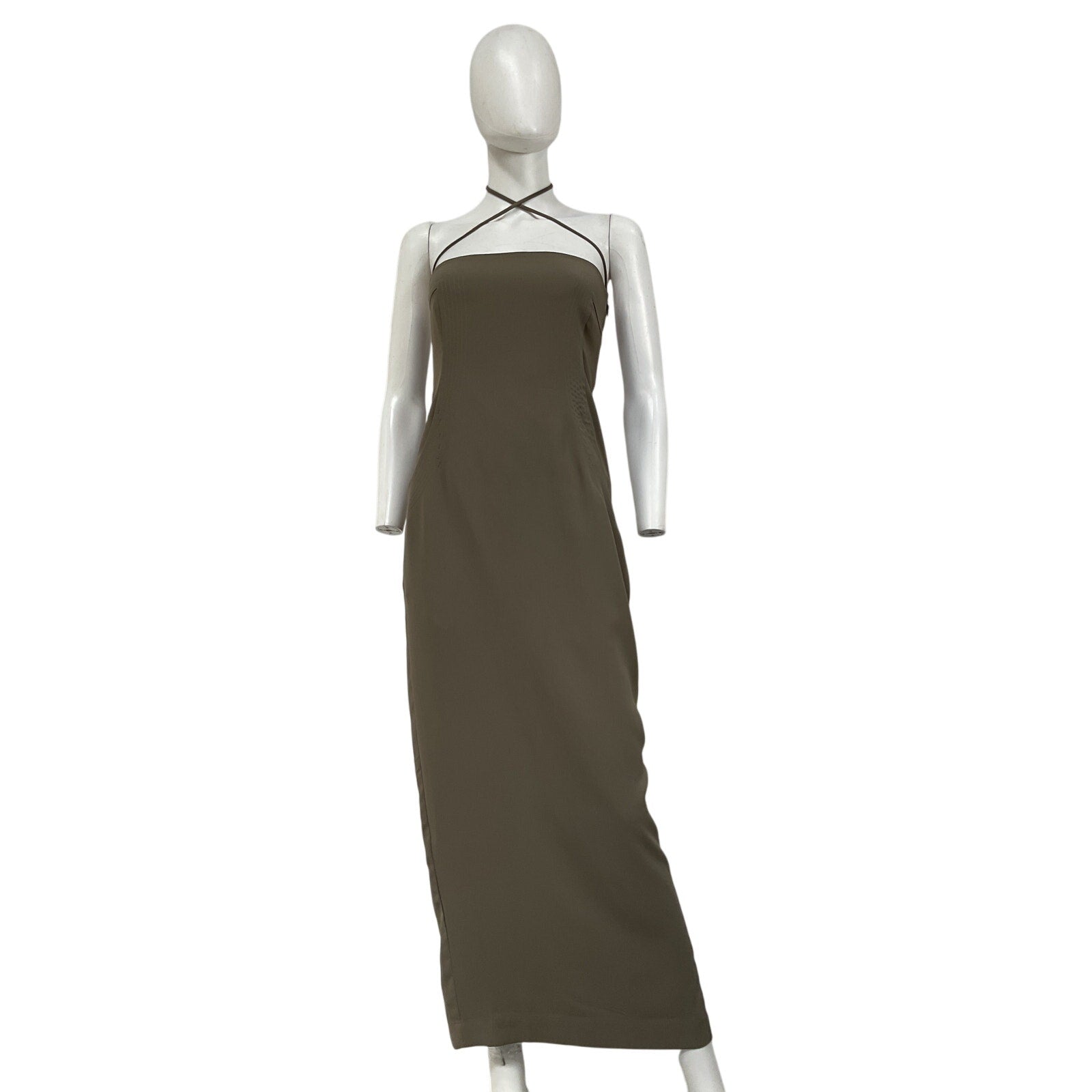 Paris Georgia 'Audrey' Grey Polyester Dress Size XS
