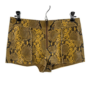 Isabel Marant Python Effect Leather Natural Cadelia Skirt Size FR 36 / US 4