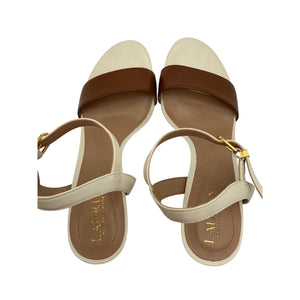 Ralph Lauren Elegant Multicolor Gwen Heeled Sandals Size 8 B