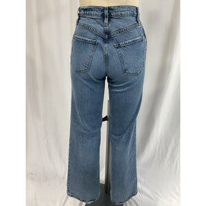 Frame 'Le Jane' Blue Wide Leg Denim Jeans Size 25