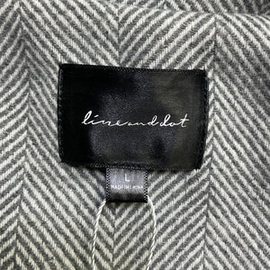 Line & Dot Classic Gray Paola Coat Size L