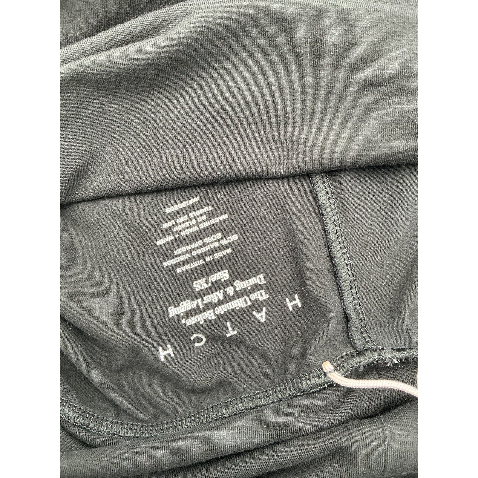 Hatch The Ultimate Black Viscose Before, During & After Legging Size XS