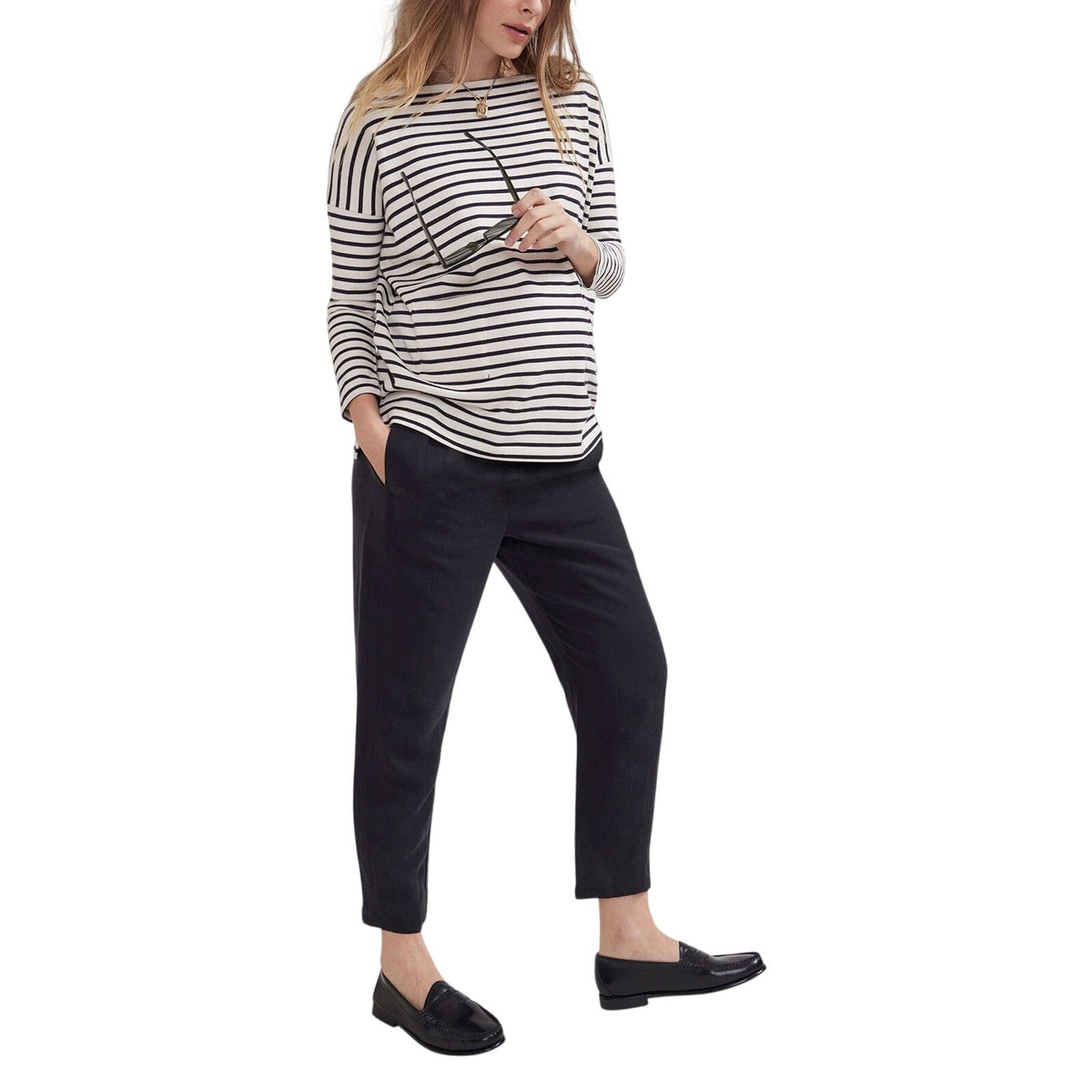 Hatch Relaxed Black Asher Pants Size 2