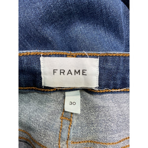 Frame Le Cropped Mini Mid Rise Bootcut Blue Denim Jeans Size 30