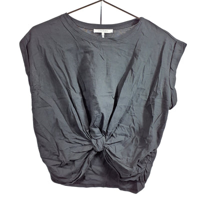 Frame Knotted Noir Roll Sleeve Tee Size M Shirt