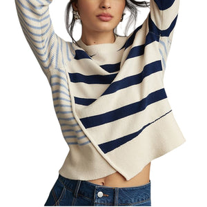 Baum Und Pferdgarten 'Centa' Blue Polyamide Sweater Size M