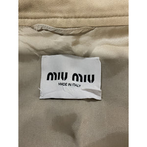 Miu Miu Classic Cord Chino Blouson Jacket Size 38 IT / US 2