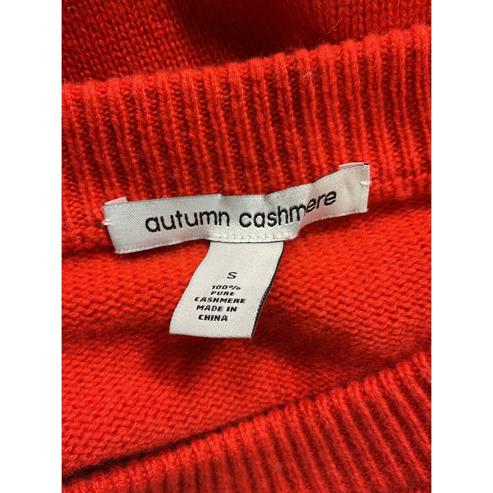 Autumn Cashmere 'Boxy' Red Crew Neck Size S