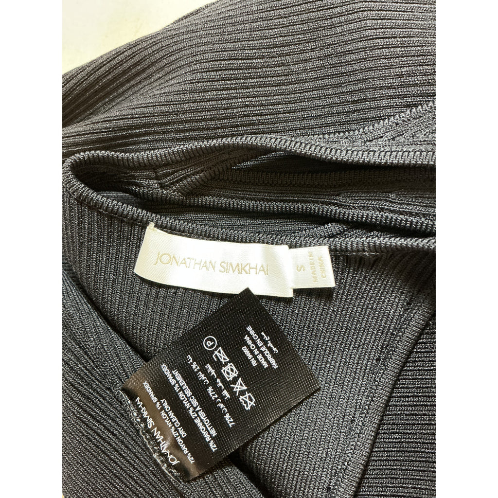 Simkhai 'Marte' Black Rayon Tank Top Size S
