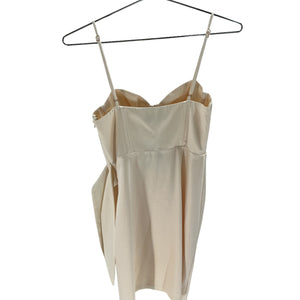 Michael Costello Draped Cream Banks Dress Size XS