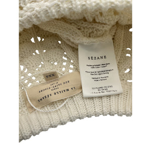 Sézane Cable Knit White Zachary Jumper Size XXS